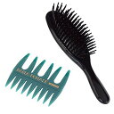 バブロポマード メッシュコーム 緑 &ヘアブラシ 2点セット メンズ 男性 スタイリング バーバー