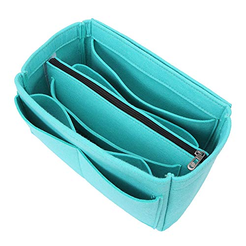 色：マリンブルー サイズ：S (22 x 13 x 12 cm) APSOONSELL Felt Bag Organizer Bag in Bag Insert バッグインバッグ レディース フェルト 軽量 バックインバック フェルト 自立