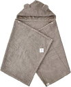 色:パウダーブラウン 今治タオル imabari towel 出産祝い 日本製 ベビーバスローブ バスポンチョ ギフトセット (パウダーブラウン)