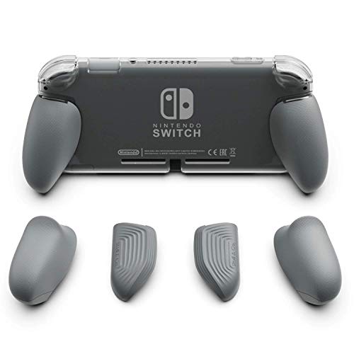 色：GripCase Liteカバー-グレー サイズ：GripCase Liteカバー Skull Co. Nintendo SWITCH Lite用 GripCase Lite スイッチライト用グリップカバー 各サイズの手に対応 人間工学 精密軽量設計 装着簡単 滑り防止