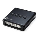 サンワダイレクト USB切替器 手動 4:1 【パソコン4:USB機器1】 プリンタ 外付けHDD キーボード マウス 対応 400-SW021