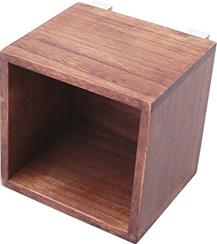 オスマック 壁掛け 収納 壁に付けられる ダークブラウン 箱 1マス KB-1DB