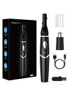 色:Black 新登場&1台多役 眉毛シェーバー メンズ USB充電式 鼻毛カッター メンズ & レディース 眉毛カッター 眉毛剃り 顔剃り 産毛 シェーバー ...