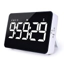 Xflyee タイマー 勉強 キッチンタイマー マグネット付き ストップウォッチ デジタル LED大画面 10時間 カウントダウン カウントアップ 消音 バイブ...