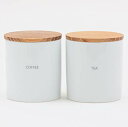 色：SET COFFEE-TEA LOLO 保存容器 キャニスターセット BS08 日本製 陶器 SALIU チーク (SET COFFEE-TEA)