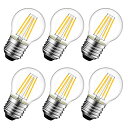 サイズ:電球型 6W/ 6個入 LVWIT LED電球 E26口金 60W形相当 806lm 6W フィラメント電球 2700K 電球色 G45ミニ電球 エジソ...