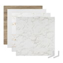 色:大理石+木目セット Meking 背景ボード 60x60cm バックグラウンド 両面異なる仕様 撮影用 大理石*木目セット