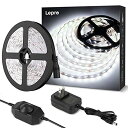 色:昼光色 サイズ:10メートル Lepro テープライト ledテープ 10m 昼光色 6000k 無段階調光 ストリップライト 薄型 両面テープ 切断可能 ...