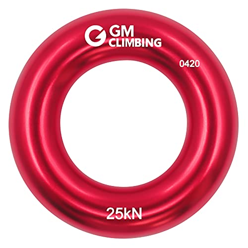 色：Sサイズ レッド サイズ：1個入り GM CLIMBING 25kN アルミニウム ラッペルリング クライミング フリクションセーバー ノット ヒッチリング