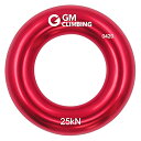 色：Sサイズ レッド サイズ：1個入り GM CLIMBING 25kN アルミニウム ラッペルリング クライミング フリクションセーバー ノット ヒッチリング