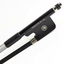 VINGOBOW チェロ用 天然黒い馬毛カーボン弓 Carbon Fiber Cello Bow (3/4)