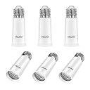 色:6個入 DiCUNO E26E26 口金延長アダプター E26 延長ソケット 約6.5CM延長する 難燃性材料PBT 6個セット