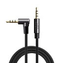 色:ブラック サイズ:0.9M/TRRS TRRSオーディオケーブル,CableCreation 3ft(0.9m) 3.5mm右側L型M to M(オスーオス...