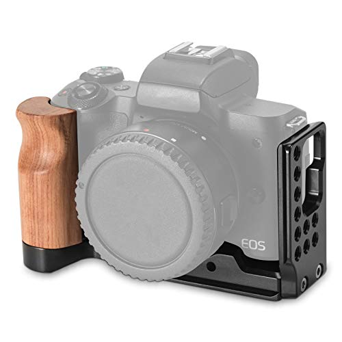 色：Canon EOS M50用Lブラケット SMALLRIG Canon EOS Kiss M専用Lブラケット アルカ規格 Canon EOS M50用L型プレート LCC2387