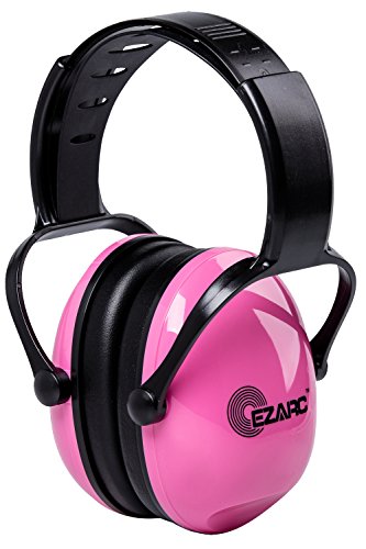 色：ピンク EZARC 防音イヤーマフ 遮音値 SNR30dB 耳当てプロテクター 折りたたみ型 子供用 学生用 睡眠・勉強・聴覚過敏緩めなど様々な用途に 騒音対策(ピンク) 1
