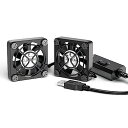 サイズ:4cm 2連 ELUTENG 小型ファン4cm 2連 USBファン 3段階風量調節 USB扇風機 2台1組 冷却クーラー 薄型 強力冷却 パソコン 電子デバイスの冷却 送風機 ミニファン 小型送風機 冷却ファン ボール