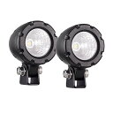 サイズ:5W 広角 2個 ミニサイズ LEDワークライト 丸形 バイク補助灯 5W フォグランプ オートバイ 自転車 カー用品 フラット型 広角 ノイズレス EMC対策品 DC12v 24v兼用 IP68防水 防塵 防振 2個セッ