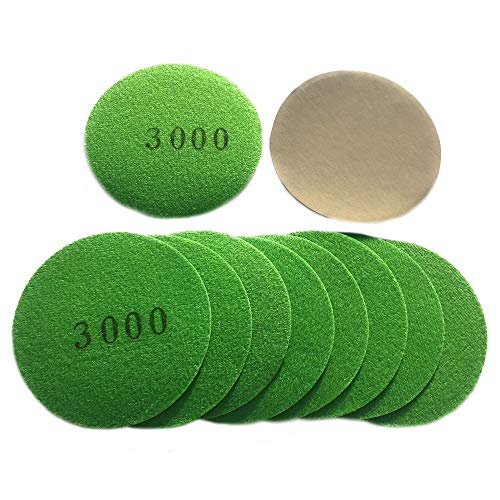 ASPALAND 耐水 ペーパー サンドペーパー 丸型 サンダー用 紙 やすり 鏡面磨き 125mm セット (10枚 3000)