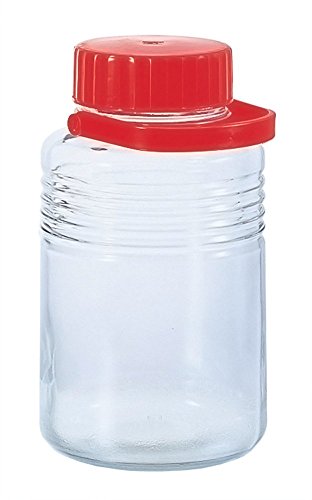色：10号(8L) アデリア ガラス 保存容器 梅酒 果実酒瓶 中栓付き 8L クリア 10号 日本製 763