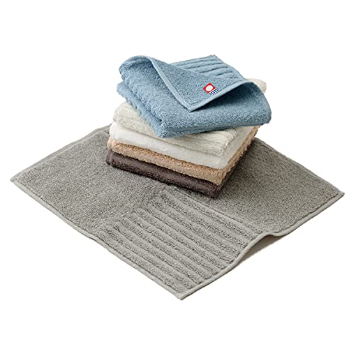 色:6色セット(オフホワイト+ライトグレー+ダークグレー+グレーベージュ+ベージュ+ブルー) B-PLAID タオルハンカチ 今治タオル 6枚セット 日本製 約...