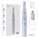 色:Blue 2024新登場&1台多役 眉毛シェーバー メンズ USB充電式 鼻毛カッター メンズ & レディース 眉毛カッター 眉毛剃り 顔剃り 産毛 シェー...