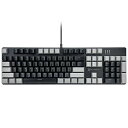 色:黒軸-グレーとブラック Merdia メカニカル式ゲーミングキーボード 全104キーボード US配列 USB有線キーボード LEDバックライト付き (黒軸-グレーとブラック)(2)