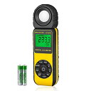 AP-881E デジタル照度計 光度計 携帯型ライトメーター 、高精度測定周囲温度測定器、高速応答 0.1-300,000 Lux/1-30,000 FC 最大...