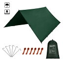 色:グリーン300*300 KALINCO 防水タープ キャンプ タープテント UVカット 紫外線対策 超軽量 シェード 日除け 遮光遮熱 持ち運び便利 収納ケース付 アウトドア ピクニック 野外