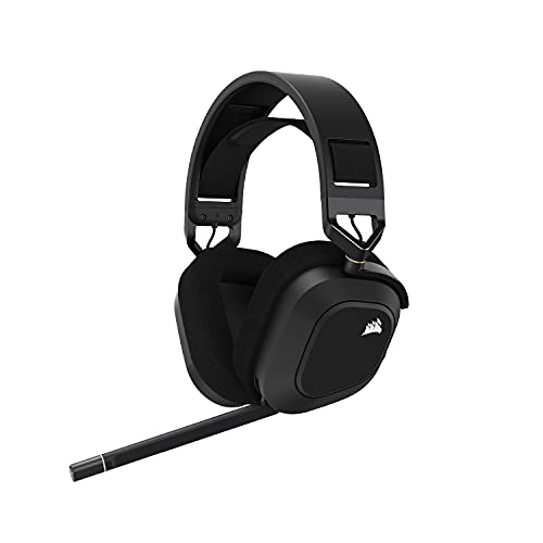CORSAIR HS80 RGB WIRELESS プレミアムゲーミングヘッドセット、PC/PS4/PS5 Dolby Atmos CA-9011235-AP Carbon 大