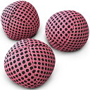 色：ピンク サイズ：120グラム 　お手玉ジャグリングボール初心者＆プロ向けSpeevers Xballs ? 3個入りジャグリングビーンバッグセット ? 子供と大人向けジャグリングボール ? 6色 - キャリーケース付ウォッシャブルジャグ