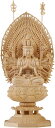 サイズ:千手観音-28CM 繁樓藝雕 仏像 千手観音 仏壇仏像 桧木製 木彫り 置物 専属千手光背 八角台座 子年 守り本尊 祈る 厄除け(高さ28cm×巾12cm×奥行12c)