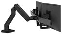 エルゴトロン HX デスクデュアルモニターアーム マットブラック 32インチ(4.5*15.9kg)まで対応 45-476-224(2)