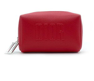 [ラッピング済み] ギフト プレゼントに最適Dior ディオール ポーチ 小物入れ 赤 レッド チャーム ロゴ かわいい 化粧ポーチ 化粧 メイク コスメ