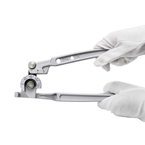 Bonvoisin パイプベンダー レバー式ベンダー 1/4’’-1/2’’ 2·3サイズ 180*まで曲げ可能 軟質の銅/鉄/鋼/アルミパイプ エアコン配管改修/diy加工（1/4’’、5/16’’）