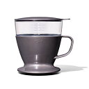 色:グレー OXO コーヒードリッパー オートドリップ コーヒーメーカー 1*2杯 360ml チャコールグレー