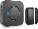 CallToU ドアベルセンサー ドアベル 自動ドア磁気センサー ドアと窓の盗難防止製品、玄関/ポーチの侵入検知、家庭/ガレージ/小売/アパート/オフィスでの使用、受信機と磁石センサー(2)