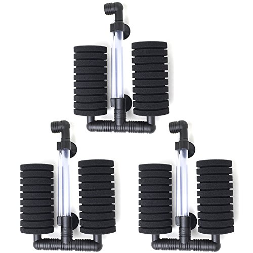 色：3個セット RedBeryl 選べるセット ダブル スポンジフィルター 水槽 ろ過装置 (XY-2822 3個セット)