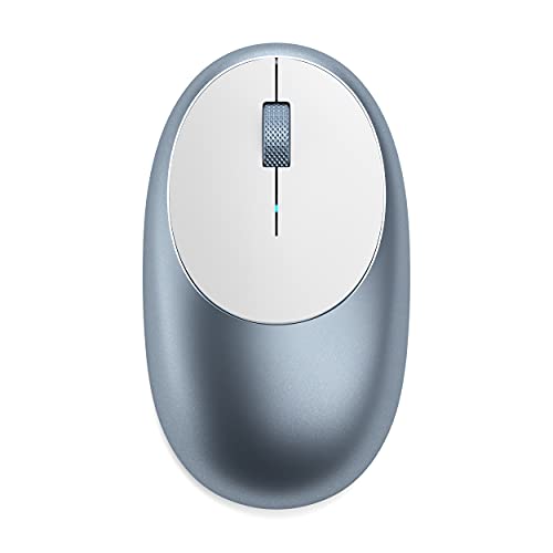 Satechi アルミニウム M1 Bluetooth ワイヤレス マウス 充電 Type-Cポート (Mac Mini, iMac/Pro, MacBook Pro/Air, iPad Pro など2012以降Macデバイス対応) (ブルー)
