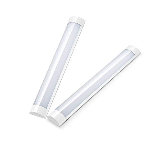 色:2本 20W 昼光色 60cm ledキッチンベースライト 器具一体型 シーリングライト薄型 軽量 天井直付 照明荧光灯 全光束(2300lm) 昼光色(6000k) 3*5畳用 天井照明器具 (2本 20W 昼光色 60cm)