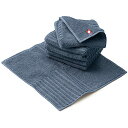 色:ネイビー B-PLAID タオルハンカチ 今治タオル 6枚セット 日本製 約25*25cm メンズ レディース ハンカチ ハンドタオル スクエアリブ やわら...