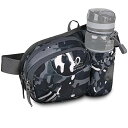 色:迷彩2 WATERFLY(ウォーターフライ) ウエストバッグ ウェストポーチ アウトドア 水筒ポーチ付き 男女兼用 ランニング ウォーキング ジョギング 登...