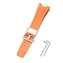 色:オレンジ カシオ用 GST-W300 / GST-S300 / GST-W310 / GST-W330 / GST-W100用 バンド 交換バンド ベルト ...