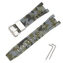 色:カモフラージュグリーン カシオ用 GST-W300 / GST-S300 / GST-W310 / GST-W330 / GST-W100用 バンド 交換バ...