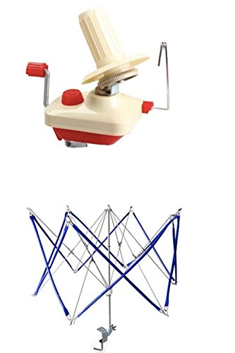 かせくり器 & 糸巻き器 玉巻き セット 毛糸 巻 コンパクト 編み物 手芸 いと まき まき くりくりのサムネイル