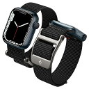 色:ブラック Spigen DuraPro フレックスフィット Apple Watch 44mm/42mm バリエーション ペアレント(2)