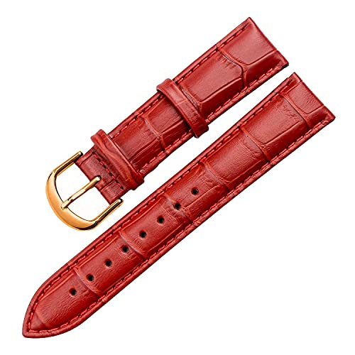色:ダークレッド/ローズゴールド バックル サイズ:19mm TON CHARME トンチャーメー 腕時計 ベルト 時計バンド 本革 カーフ レザー クロコ型押し 交換品 色:ダークレッド/ローズゴールド バックル サイズ:19mm TON CHARME トンチャーメー 腕時計 ベルト 時計バンド 本革 カーフ レザー クロコ型押し 交換品