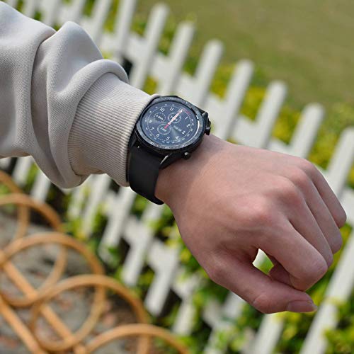 サイズ:19mm 手首周り140-210mm 色:ブラック/シルバーバックル BISONSTRAP 腕時計バンド シリコン時計ベルト ゴム替えバンド