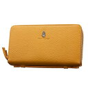 色:イエロー(52) ハッシュパピー 長財布 ラウンド 全6色 ダブルファスナー 取っ手付き Hush Puppies 牛革 HP1081 0W-HP1081