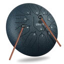 色:ネイビーブルー(10インチ) スリットドラム スチールタングドラム 11音 10インチ LEKATO 金属ドラム 打楽器 マレット 収納バッグ付き 瞑想 ヨ...