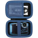色:ブルー Khanka 収納ケース 互換品 富士フイルム FUJIFILM FinePix XP140/XP90/XP120/XP130 デジタルカメラ ケースのみ(2)